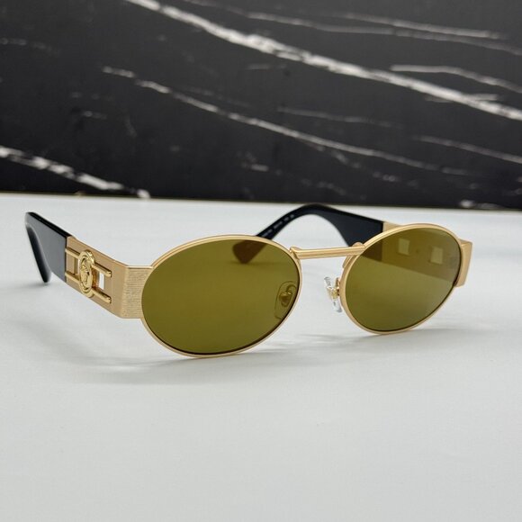 NEW VERSACE VE2264 10025A GOLD WOMEN SUNGLASSES VE2264 1002/5A